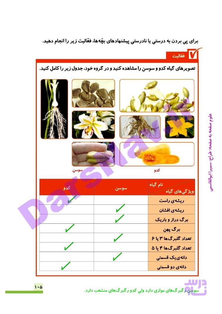 پاسخ درس دوازده علوم چهارم  صفحه 3