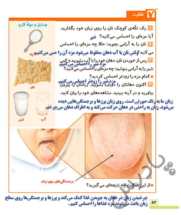 پاسخ درس 7 علوم پنجم  صفحه 1