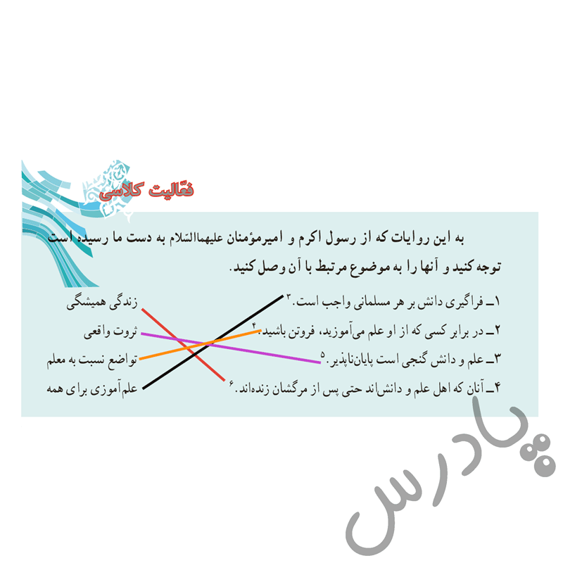 پاسخ درس 13 هدیه‌های آسمان هفتم  صفحه 2