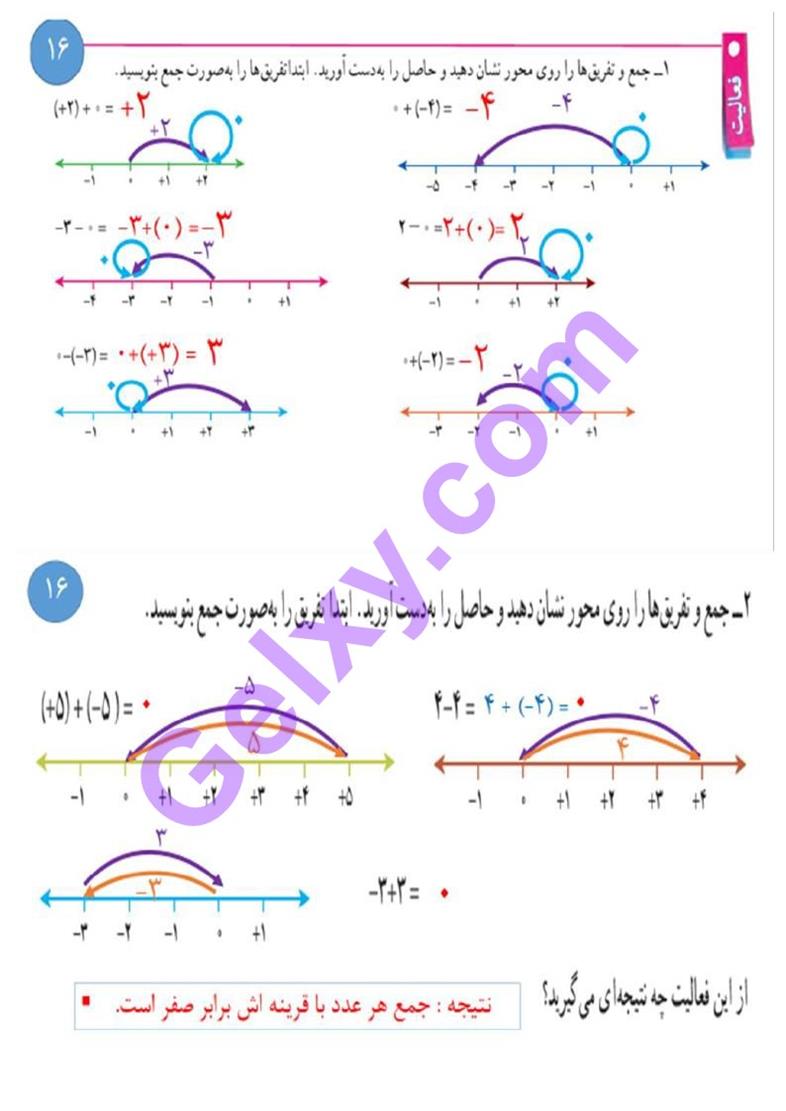 پاسخ فصل 2 ریاضی هفتم  صفحه 4