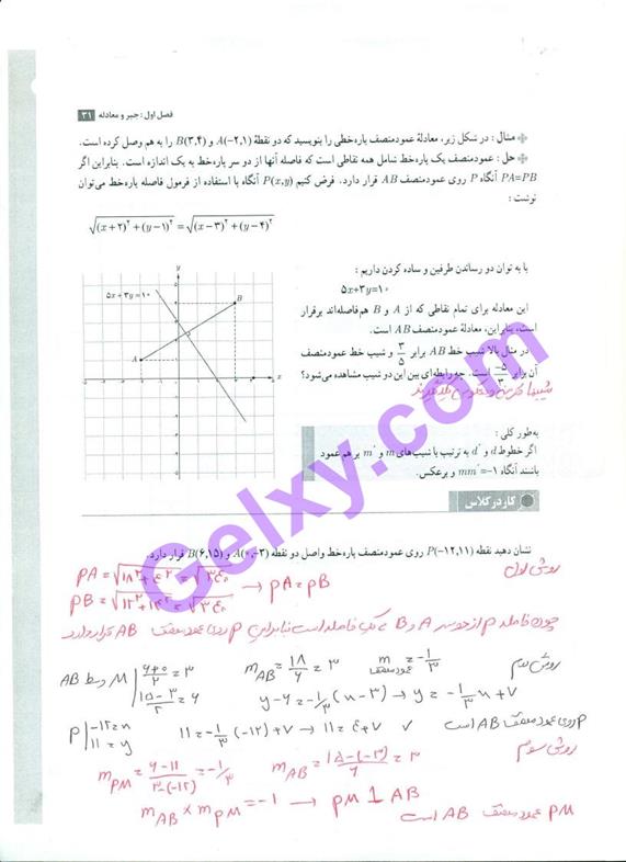 پاسخ فصل 1 حسابان یازدهم ریاضی صفحه 33