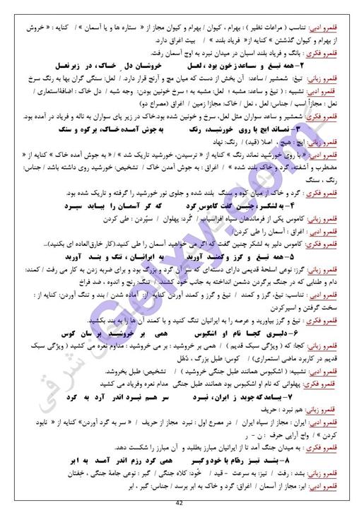 پاسخ درس 12 فارسی دهم صفحه 2