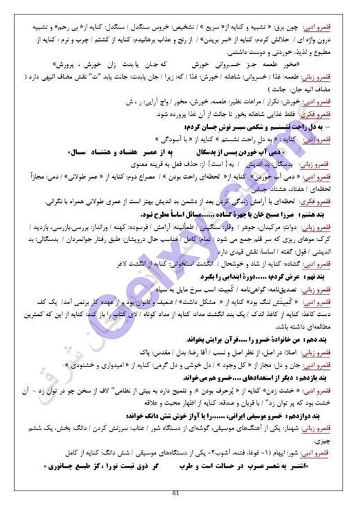 پاسخ درس 16 فارسی دهم صفحه 2