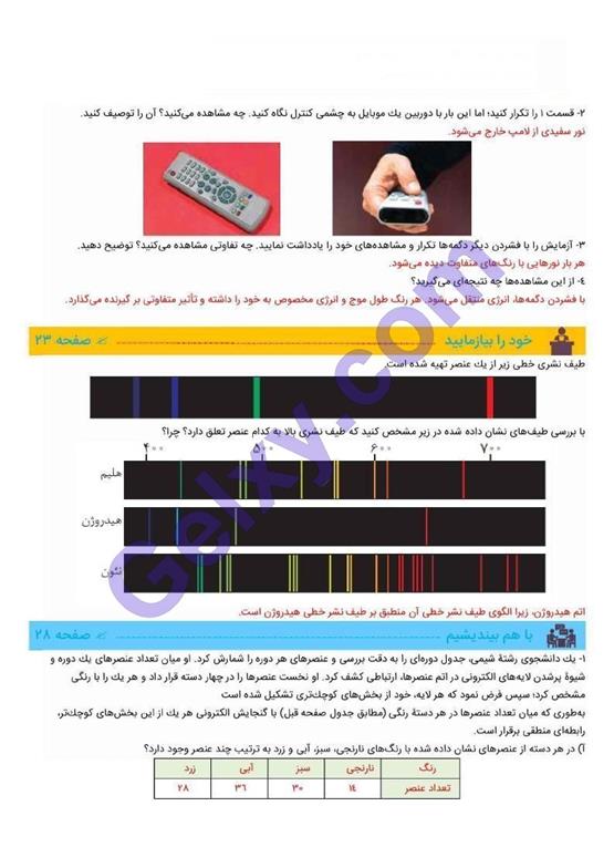 پاسخ فصل یک شیمی دهم صفحه 8