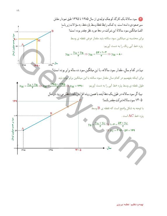 پاسخ فصل 1 ریاضی یازدهم تجربی صفحه 12