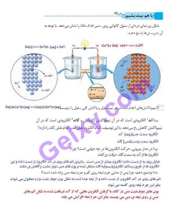 پاسخ فصل دو شیمی دوازدهم صفحه 6